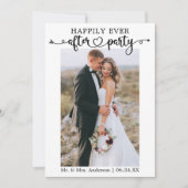 Kalligraphie Herz 2 Foto glücklich immer nach dem Ankündigung (Vorderseite)