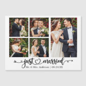 Kalligraphie Herz 5 Foto Nur verheiratete Magnet-K Magnetkarte (Vorderseite)