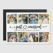 Kalligraphie Herz 8 Foto Nur verheiratete Magnet-K Magnetkarte (Vorne/Hinten)