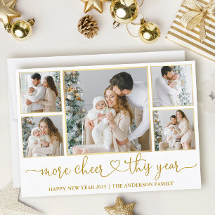Kalligraphie Herz Mehr Chef 5 Foto Gold Rahmen Feiertagskarte