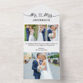 Kalligraphie Herzchen Frau 4 Foto alles in einer K All In One Einladung (Innen Boden)