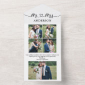 Kalligraphie Herzchen Frau 5 Foto alles in einer K All In One Einladung (Innen Boden)