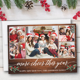 Kalligraphie Holz mehr in diesem Jahr 5 Foto Feiertagskarte