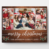 Kalligraphie Holz Print 5 Foto Weihnachten Fotoplatte (Vorderseite)