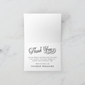 Kalligraphie in liebendem Gedächtnisbeerdigung sch Dankeskarte (Innenseite)