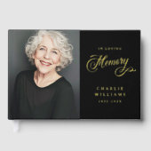 Kalligraphie in liebendem Gedächtnisbeerdigung sch Gästebuch (Vorderseite)