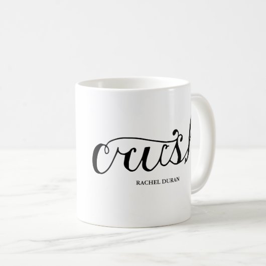 Kalligraphie Kaffeetasse (VorderseiteRechts)