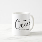 Kalligraphie Kaffeetasse (VorderseiteRechts)