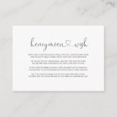 Kalligraphie Liebe Extravagante Drehbuch Flitterwo Begleitkarte (Vorderseite)