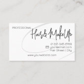 Kalligraphie Moderner Beruflicher Friseur Twirl Visitenkarte