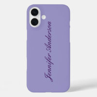 Kalligraphie Pastel Pale Lila Personalisiert