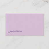 Kalligraphie Pastel Thistle Pink Personalisierter Begleitkarte (Vorderseite)