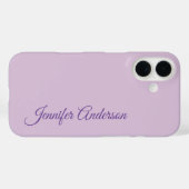 Kalligraphie Pastel Thistle Pink Personalisierter  Case-Mate iPhone Hülle (Rückseite (Horizontal))