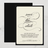 {Kalligraphie} Save the Date (Vorne/Hinten)