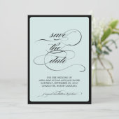 {Kalligraphie} Save the Date (Stehend Vorderseite)