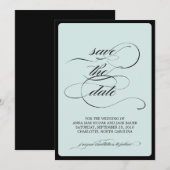 {Kalligraphie} Save the Date (Vorne/Hinten)