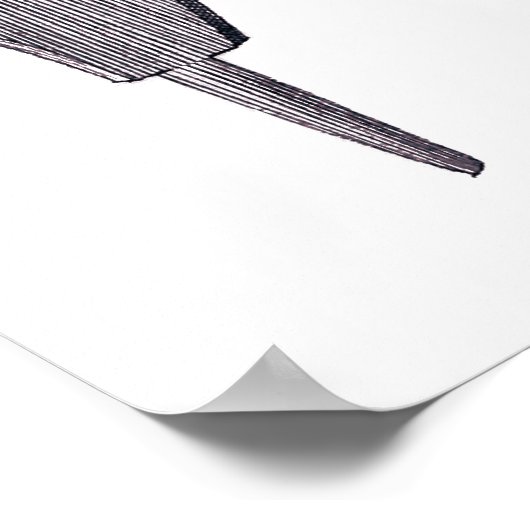 Kalligraphie, Schreiben - Handliches 18. Jahrhunde Poster (Ecke)