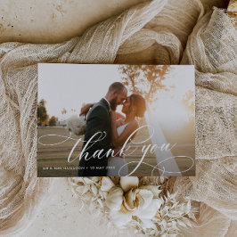 Kalligraphie Schreiben Hochzeit Foto danke Karte