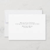 Kalligraphie-Schriftzeichen-Vorschlagskarte Einladung (Rückseite)