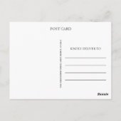 Kalligraphie Script 8 Foto Vielen Dank Postkarte (Rückseite)