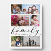 Kalligraphie-Script-FotoCollage Fotoplatte (Vorderseite)