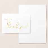 Kalligraphie Script Vielen Dank Hinweis Folienkarte (Anzeige)