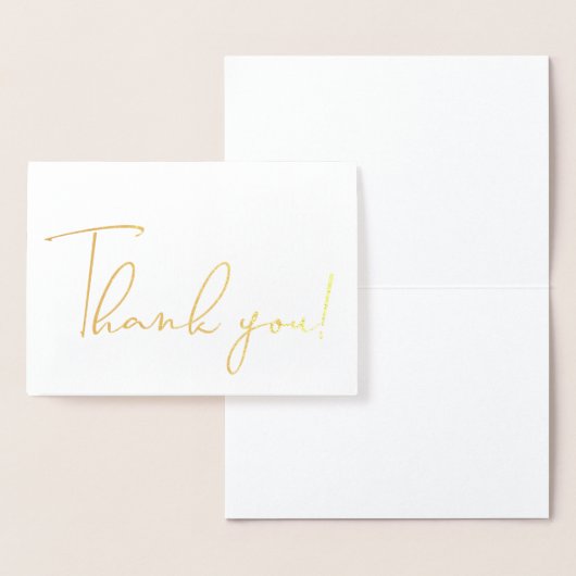 Kalligraphie Script Vielen Dank Hinweis Folienkarte (Anzeige)