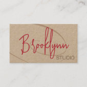 Kalligraphie Signature Beruflich Hair Studio Visitenkarte (Vorderseite)