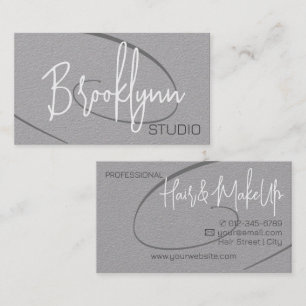 Kalligraphie Signature Beruflich Hair Studio Visitenkarte