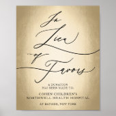 Kalligraphie-Skript anstelle von Lieblingen-Hochze Poster (Vorne)