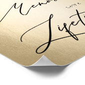 Kalligraphie-Skript Das Hangover-Zeichen nur Hochz Poster (Ecke)