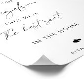 Kalligraphie-Skript in liebevollem Gedächtnis Hoch Poster (Ecke)