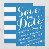 Kalligraphie-Skript-Save the Date Mitteilung Einladung (Vorne/Hinten)