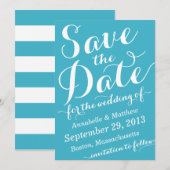 Kalligraphie-Skript-Save the Date Mitteilung Save The Date (Vorne/Hinten)