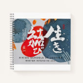 Kalligraphie-SpiralNotebook Notizblock (Vorderseite)