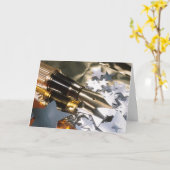 Kalligraphie-Stift und Sterne Gradution Karte (Gelbe Blume)