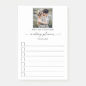 Kalligraphie Tinte Foto Hochzeitsplaner zu tun Lis Post-it Klebezettel (Vorderseite)