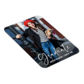 Kalligraphie-Tinte Pen Abschluss Foto Ankündigung Magnet (Rechte Seite)