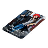 Kalligraphie-Tinte Pen Abschluss Foto Ankündigung Magnet (Linke Seite)