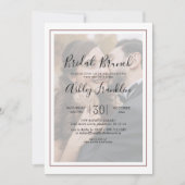 Kalligraphie Vellum Foto Brautparty Einladung (Vorderseite)