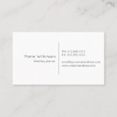 Kalligraphie-Visitenkarte Visitenkarte (Rückseite)