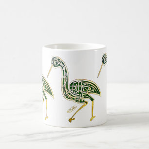 Kalligraphie-Vogel (Storch) Kaffeetasse