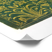 Kalligraphie von Mir Ali von Herat mit einem Mogul Poster (Ecke)