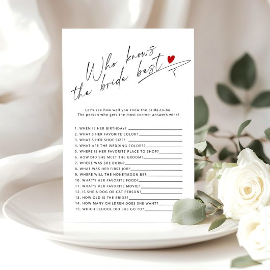 Kalligraphie Wer kennt das Brautspiel