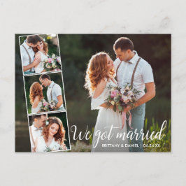 Kalligraphie Wir Got Verheiratet 4 Foto Postkarte