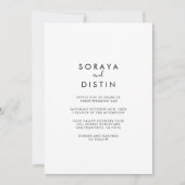 Kalligraphie Zurück und Vorderseite feierliche Hoc Einladung (Vorderseite)