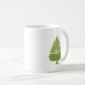 Kalligraphiebaum Portlands, Oregon Kaffeetasse (VorderseiteRechts)