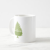 Kalligraphiebaum Portlands, Oregon Kaffeetasse (Vorderseite Links)