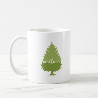 Kalligraphiebaum Portlands, Oregon Kaffeetasse