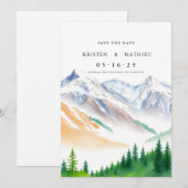 Kalligraphieberg Save The Date (Vorne/Hinten)